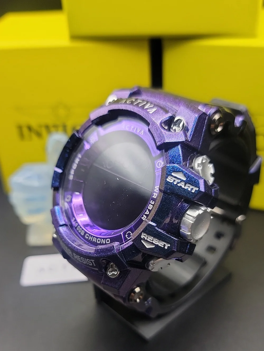 Activa X Invicta Digital Summit Unisex Watch - 50mm. Iridescent, Purple ACW8082